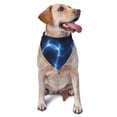 thumbnail image 1 of Naloa Blue Lightning Dog Bandanas 1PC Washable Triangle Dog Scarfs Premium Durable Fabric, for Small Medium Large Dogs and Cats, 1 of 6