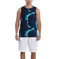 thumbnail image 1 of Naloa Blue Marble And Gold Basketball Jersey Reversible Men's Mesh Athletic Sports Shirts Training Practice S-4XL3X-Large, 1 of 6