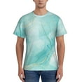 thumbnail image 1 of Naloa Blue Marble Men's T-Shirt Sport T-shirt Men's Basic Tee Casual Men's Shirt, Round Neck, Short Sleeves - X-Large, 1 of 5