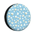 thumbnail image 1 of Naloa Blue Popcorn PVC Leather Spare Tire Wheel Cover for Car Truck SUV Camper Trailer Universal Fit many size14 inch, 1 of 6