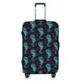 thumbnail image 1 of Naloa Blue Seahorse Elastic Suitcase Protector, Travel Suitcase Protector Cover Fits 18-32in Suitcase - X-Large, 1 of 9