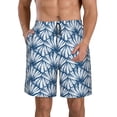 thumbnail image 1 of Naloa Blue Shells Men's Beach Shorts, Surfing shorts, Swim trunks, Quick Dry Swim Trunks for Surfing Beach Fun - X-Large, 1 of 9