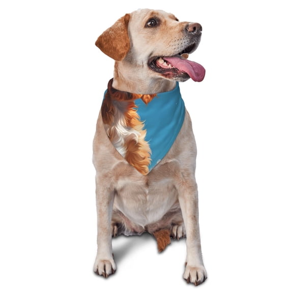 Naloa Blue Sky Cloud Puppy Dog Bandanas 1PC Washable Triangle Dog Scarfs Premium Durable Fabric, for Small Medium Large Dogs and Cats