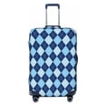 thumbnail image 1 of Naloa Blue Squares Elastic Suitcase Protector, Travel Suitcase Protector Cover Fits 18-32in Suitcase - Small, 1 of 9