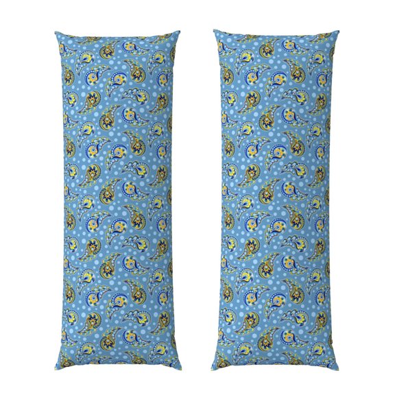 Naloa Blue paisley pattern Body Pillow Cover, Pillowcases with Hidden Zipper Breathable Long Pillow Case (Pillows are not included,20x54 inch)