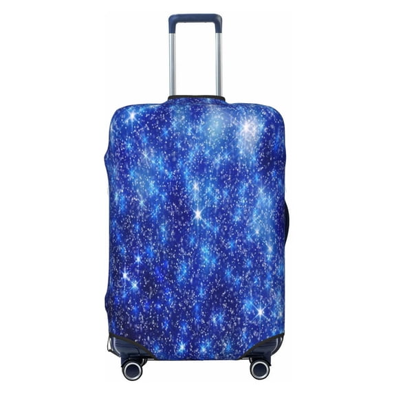 Naloa Blurred Star Snow Christmas Elastic Suitcase Protector, Travel Suitcase Protector Cover Fits 18-32in Suitcase - Medium