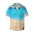 thumbnail image 1 of Naloa Boards and Beach Men's Loose Fit Cuban Collar Short-Sleeve Shirt with Button-down and Chest Pocket for Everyday Wear Outings - XX-Large, 1 of 7