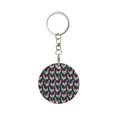 thumbnail image 1 of Naloa Bohemian Chicken Print Round Keychain Keychain Key Ring, Key Tag, Key Chain Bulk for Gift Accessories (Round), 1 of 7
