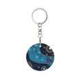 thumbnail image 1 of Naloa Bohemian Turtle Print Round Keychain Keychain Key Ring, Key Tag, Key Chain Bulk for Gift Accessories (Round), 1 of 7