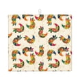 thumbnail image 1 of Naloa Boho Chicken Dish Drying Mat for Kitchen Counter, Heat Resistant Drainer Mats, Absorbent Draining Mat,Dish Rack Pad,16"x18", 1 of 8