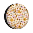 thumbnail image 1 of Naloa Boho Flowers PVC Leather Spare Tire Wheel Cover Spare Tire Cover, for Car Truck SUV Camper Trailer Universal Fit(14-17in)-, 1 of 6