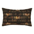 thumbnail image 1 of Naloa Bookshelves Pillowcase, Throw Pillowcase, Wrinkle-Free, Stain-Resistant with Hidden Zipper for Bedroom Sofa - 16"x24", 1 of 9