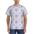 thumbnail image 1 of Naloa Bouquet and Lavender Flowers Men's T-Shirt Sport T-shirt Men's Basic Tee Casual Men's Shirt, Round Neck, Short Sleeves - 3X-Large, 1 of 5