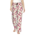 thumbnail image 1 of Naloa Bow With Sugar Skull Pajamas Pants for Women, Lounge for Women,Women’s Pajama Lounge Pants-Medium, 1 of 6