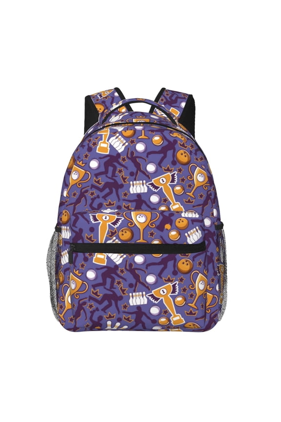 Bowling Game Print Solid Color Tie Formal Necktie for MenSuitable for business, daily life, work