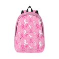 thumbnail image 1 of Naloa Breast Cancer Awareness (3) Canvas Backpack for Men Women Rucksack Casual Travel Daypack College Tote Satchel Bookbag for Teens-Small, 1 of 7