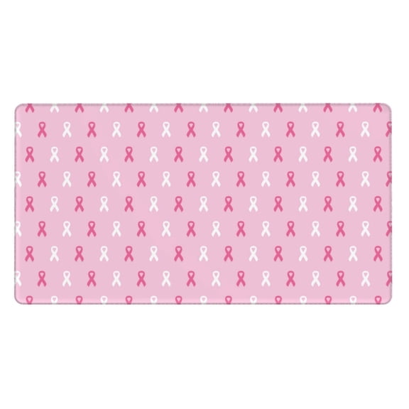 Naloa Breast Cancer Awareness5 Gaming Mouse Pad Large Mouse Mat Long Extended Desk Pad Non-Slip Rubber Mice Pads Stitched Edges Thin Pad (16x29.5 Inch)