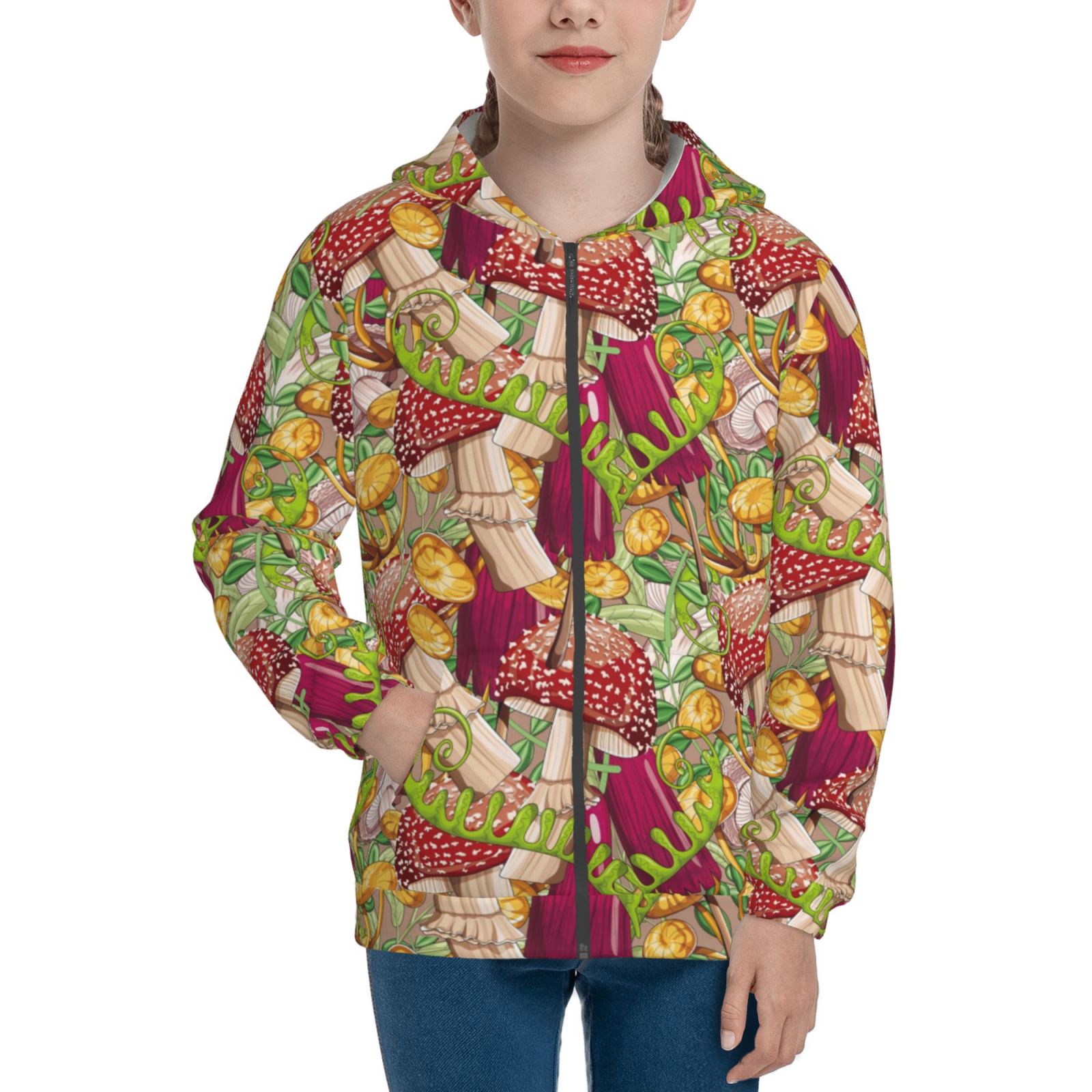 MUSHROOM PATCH ZIP UP JACKET main image 0