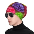 thumbnail image 1 of Naloa Brightly Colored Cupcakes Soft Beanie Hat, Knit Beanie Daily Beanie in Fine Knit for Women Men Winter Travel, Outdoor, 1 of 7