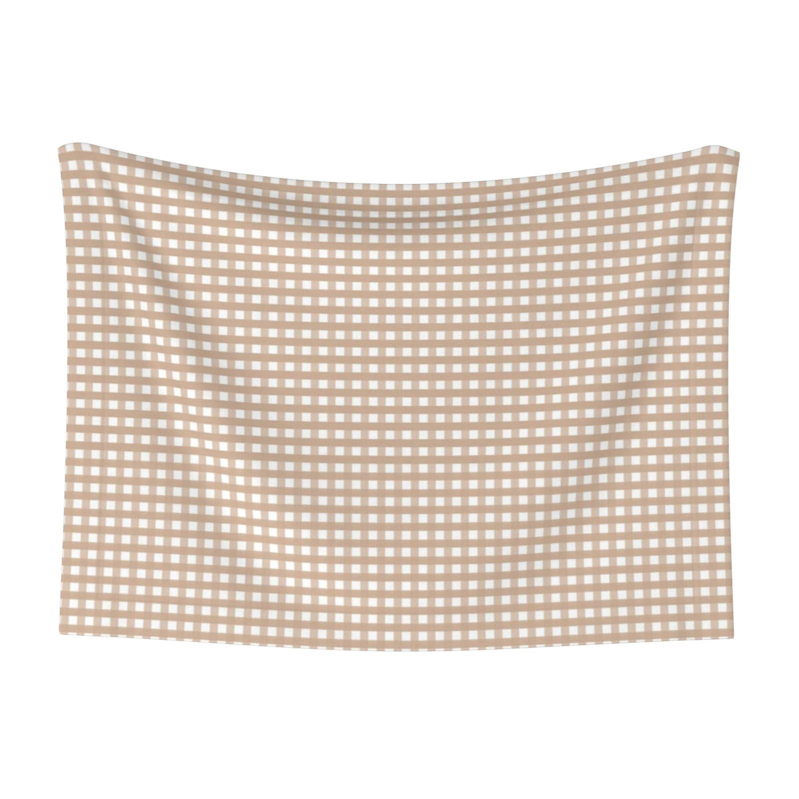 Naloa Brown Gingham Dog Blanket, 3 Sizes Cat Blanket for Indoor Cats Large Medium Small Dog Gifts-Medium