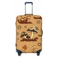 thumbnail image 1 of Naloa Brown Mushrooms Elastic Suitcase Protector, Travel Suitcase Protector Cover Fits 18-32in Suitcase - Large, 1 of 9