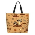 thumbnail image 1 of Naloa Brown Mushrooms Tote Bag for Women Large Capacity Shoulder Bag for College Work Travel Shopping, 1 of 8