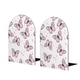 thumbnail image 1 of Naloa Butterflies (2) 2 Pcs Bookend Large Capacity Office Book Ends for Home Office Library School Study Decoration, 1 of 8