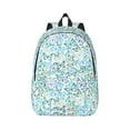 thumbnail image 1 of Naloa Butterflies Canvas Backpack for Men Women Rucksack Casual Travel Daypack College Tote Satchel Bookbag for Teens-Small, 1 of 7