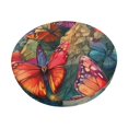 thumbnail image 1 of Naloa Butterflies On Rocky Cliff Round Bar Stool Cushion Cover 12-14 inch, Fits Kitchen, Office, Restaurant Chairs - {sizeName}14 inch, 1 of 7