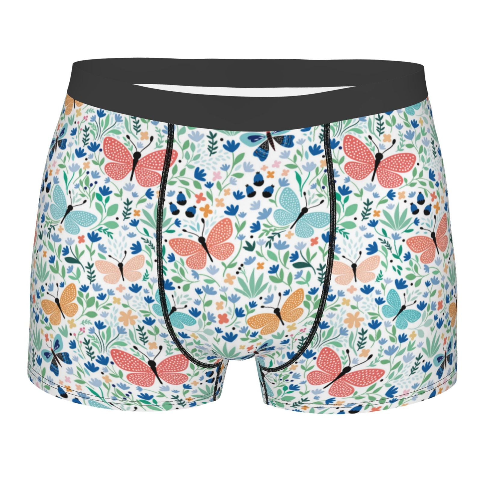 Naloa Butterflies Print Mens Underwear - Boxers for Men, Classic Briefs ...