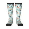 thumbnail image 1 of Naloa Butterflies Thigh High Socks Extra Long Stretchy Sock Women Over Knee High Opaque Stocking Daily Wear, 1 of 6