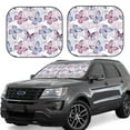 thumbnail image 1 of Naloa Butterflies in Pastel 2 Piece Foldable Car Sun Shades, Car Windshield Sunshade, Front Window Sunshade for Car, Truck, SUV - Large, 1 of 7