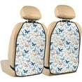 thumbnail image 1 of Naloa Butterfly 2Pcs Anti-Kick Back Seat Cover Kick Mat, Car Seat Protector with 3 Storage Pockets, 1 of 8