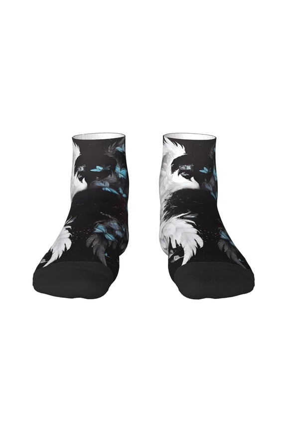 Butterfly Angel Wings Art Ankle Socks for Women Non Slip Socks No Show Socks Classic Low Cut Casual Socks Casual Socks