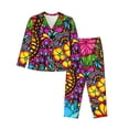 thumbnail image 1 of Naloa Butterfly Garden Pajamas for Women Set, Womens Pajama Sets, Lounge Sets for Women, 2pjs for Women-Medium, 1 of 7