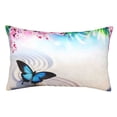 thumbnail image 1 of Naloa Butterfly In Blossoms Zen Pillow Covers, Throw Pillow Case Cushion Covers,Cushion for Bedroom,Couch,Home-14"x20", 1 of 6
