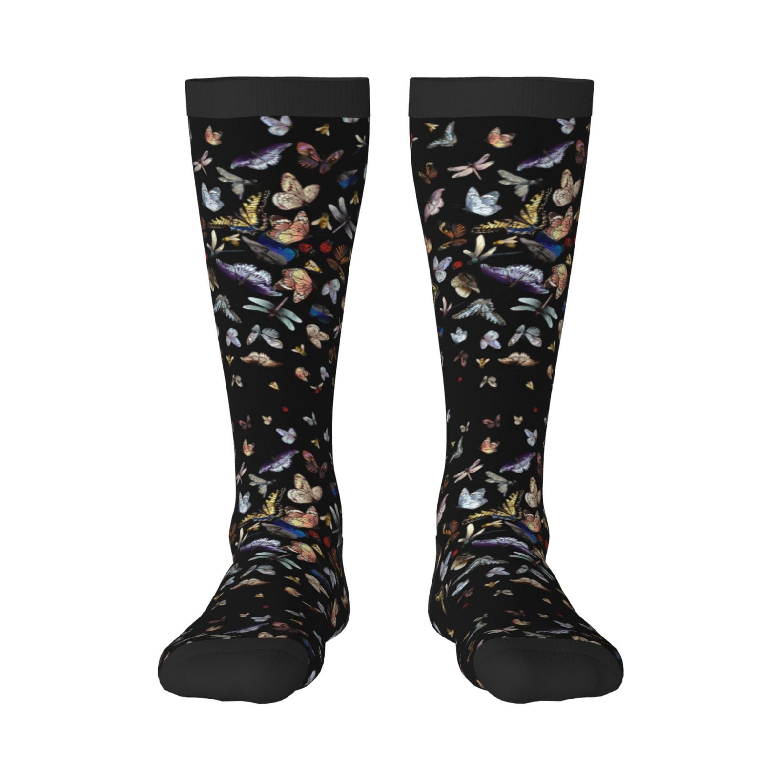 Naloa Butterfly1 Thigh High Socks Extra Long Stretchy Sock Women Over ...
