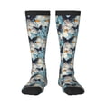 thumbnail image 1 of Naloa Butterflys Thigh High Socks Extra Long Stretchy Sock Women Over Knee High Opaque Stocking Daily Wear, 1 of 6
