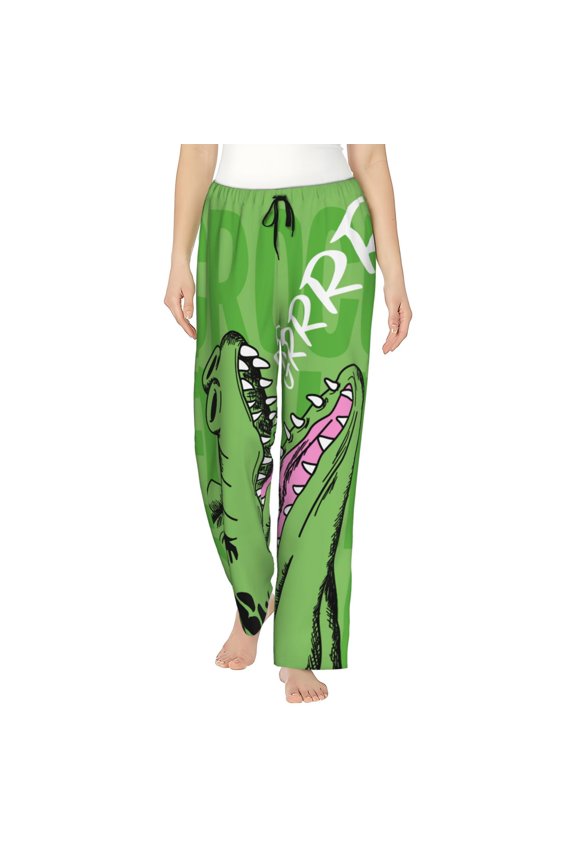 CROCODILE HEAD Pajamas Pants for Women, Lounge for Women,Women’s Pajama Lounge Pants-XX-Large