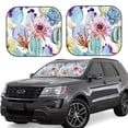 thumbnail image 1 of Naloa Cactus 2 Piece Foldable Car Sun Shades, Car Windshield Sunshade, Front Window Sunshade for Car, Truck, SUV - Medium, 1 of 7