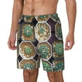 thumbnail image 1 of Naloa Cactus Garden Print Men Swim Trunks with Compression Liner ,Board Shorts,Men's Swim Shorts with Drawstring and Elastic Waistband-XX-Large, 1 of 6