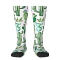 thumbnail image 1 of Naloa Cactus Plants1 Thigh High Socks Extra Long Stretchy Sock Women Over Knee High Opaque Stocking Daily Wear, 1 of 6