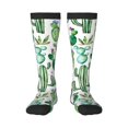 thumbnail image 1 of Naloa Cactus Plants1 Thigh High Socks Extra Long Stretchy Sock Women Over Knee High Opaque Stocking Daily Wear, 1 of 6