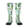 thumbnail image 1 of Naloa Cactus Plants1 Thigh High Socks Extra Long Stretchy Sock Women Over Knee High Opaque Stocking Daily Wear, 1 of 6