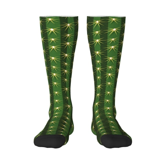 Naloa Cactus1 Thigh High Socks Extra Long Stretchy Sock Women Over Knee High Opaque Stocking Daily Wear