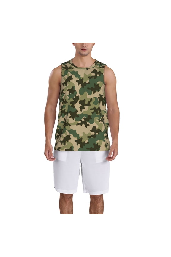Camouflag Basketball Jersey Reversible Men's Mesh Athletic Sports Shirts Training Practice S-4XLMedium