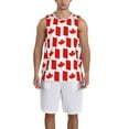 thumbnail image 1 of Naloa Canada Basketball Jersey Reversible Men's Mesh Athletic Sports Shirts Training Practice S-4XL4X-Large, 1 of 6