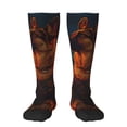 thumbnail image 1 of Naloa Candle Shepherd Dog Thigh High Socks Extra Long Stretchy Sock Women Over Knee High Opaque Stocking Daily Wear, 1 of 6