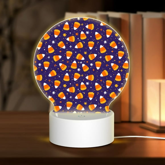 Naloa Candy Corn (2) Acrylic LED Night Light Custom LED Lights Personalized Nightlight Customized Gifts for Family Couples Friends