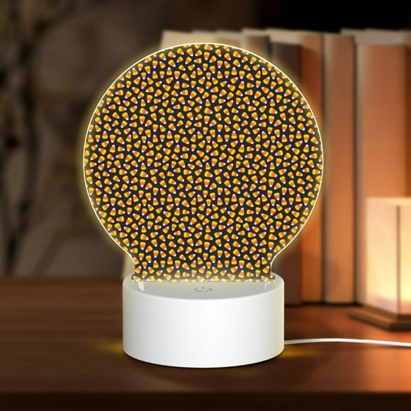 Naloa Candy Corn Acrylic LED Night Light Custom LED Lights Personalized Nightlight Customized Gifts for Family Couples Friends